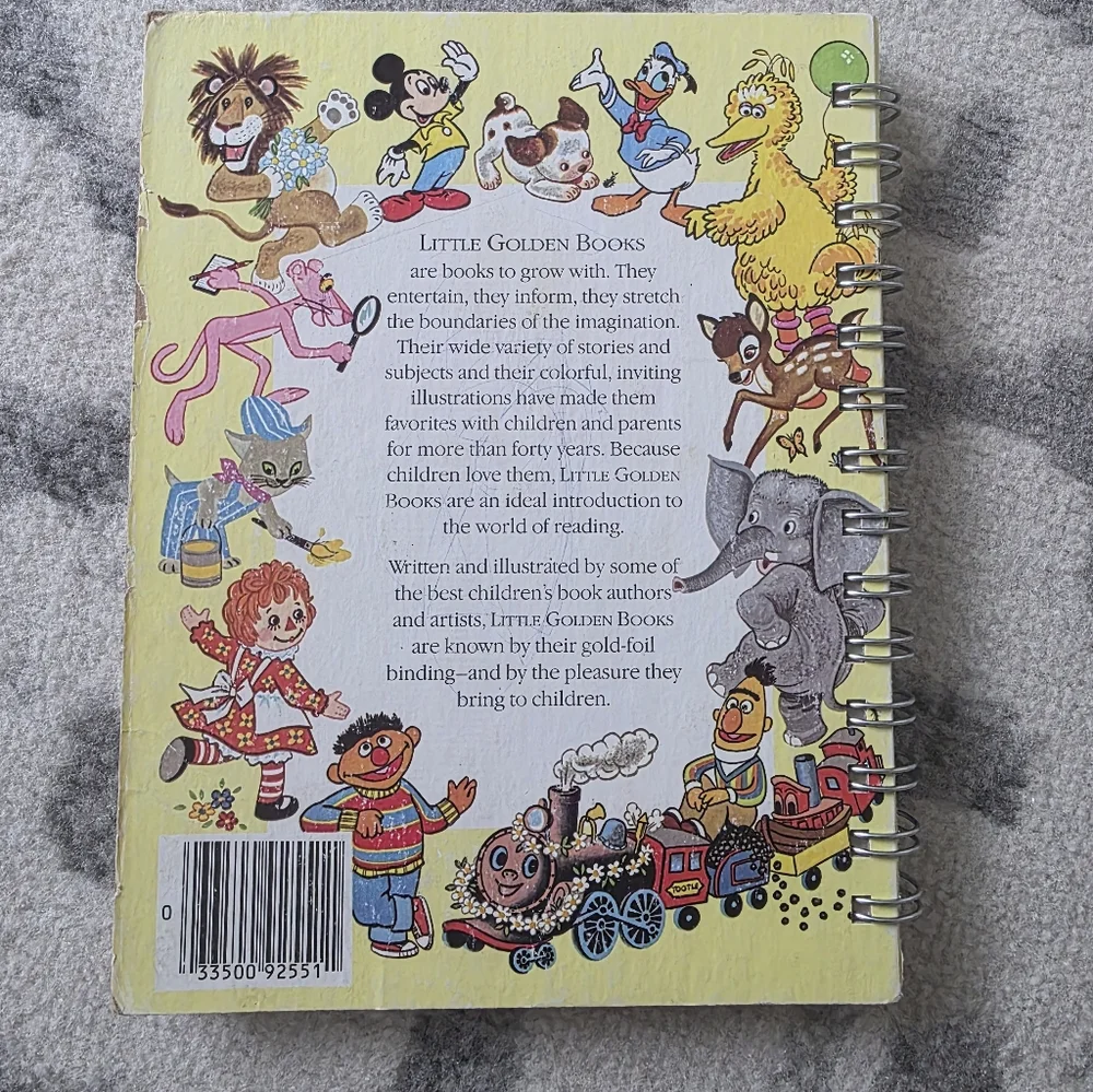 A Little Golden Book THE COLOR KITTEN Handmade Journal + Original Book